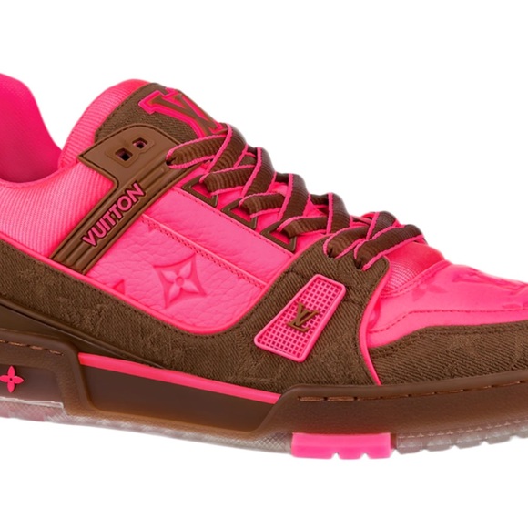 Louis Vuitton Pink And Brown Trainers - Picture 9 of 9